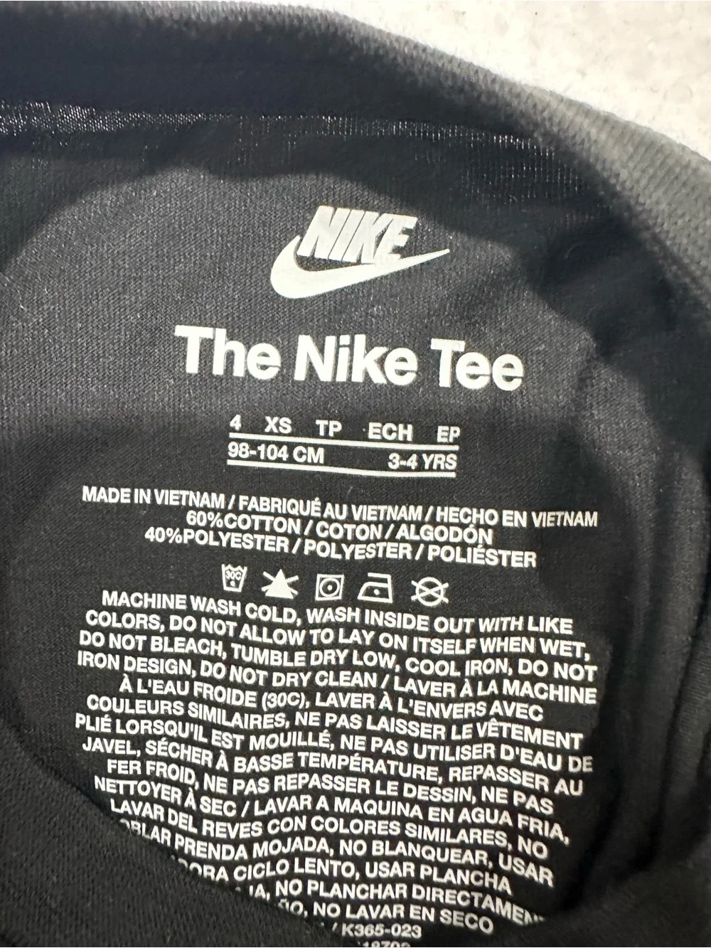 Nike Kids Black Graphic Snow Globe T-Shirt